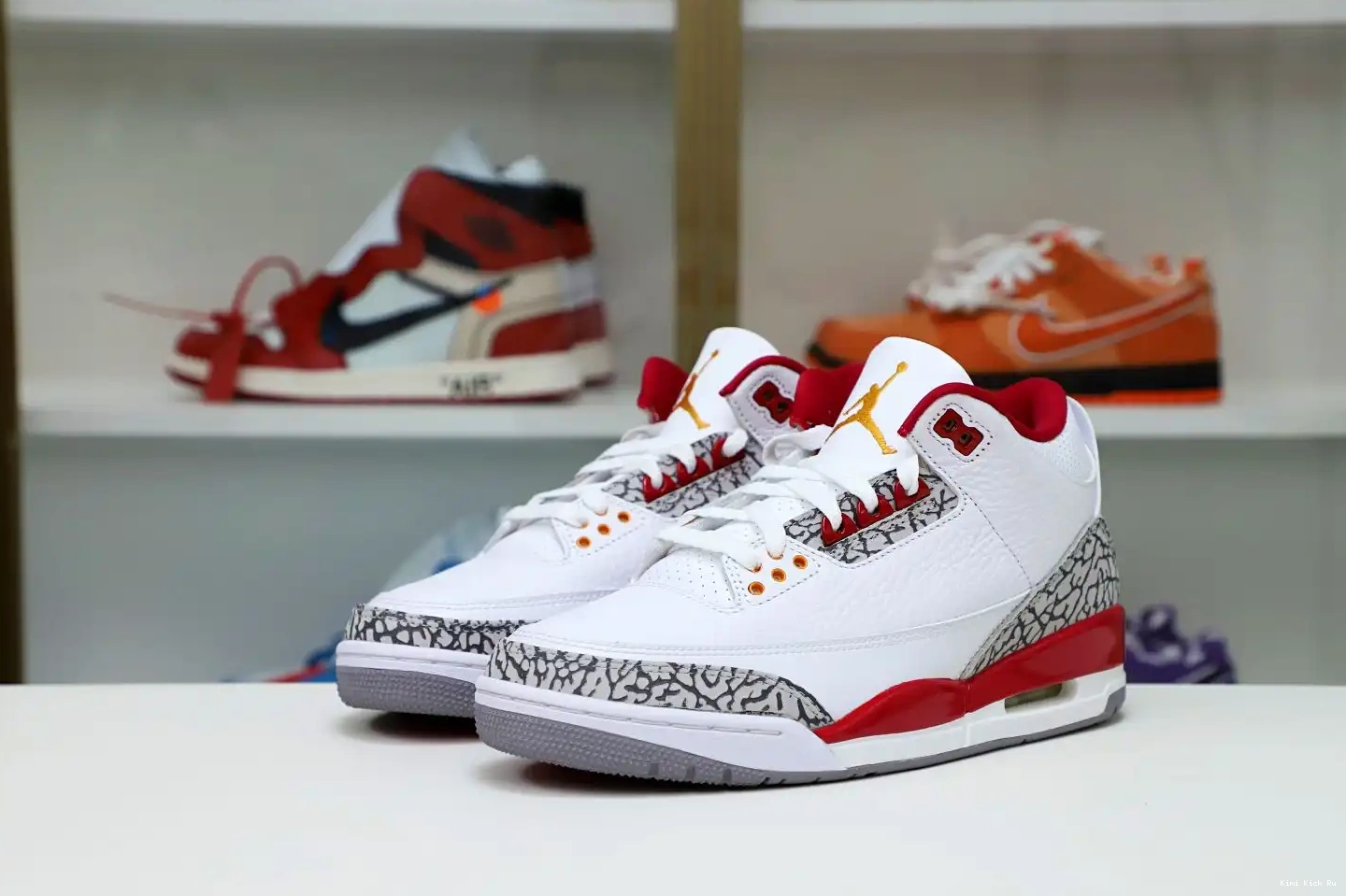 Cardinal  Red(CT8532-126） Air Jordan Retro 3 Kimikick 0627